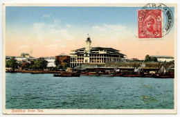 Zanzibar 1933 Postcard Zanzibar From Sea; Scott 190 - 12c. Sultan Khalifa Bin Harub - Zanzibar (...-1963)