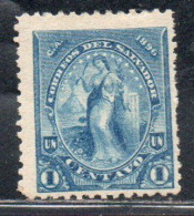 EL SALVADOR 1896 PEACE 1c MH - Salvador