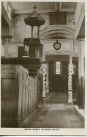 YORKS - WHITBY - PARISH CHURCH INTERIOR  RP Y4014 - Whitby