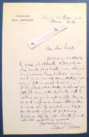 ● L.A.S 1898 Colonel Jacques SEVER Député De Lille - Lacoste Bouchard - Lettre Autographe à Charles Ange LAISANT - Nord - Politisch Und Militärisch