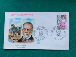 FRANCIA - LOUIS PASTEUR  -   FDC 1973 - Briefe U. Dokumente