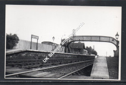 Ayton Station Berwickshire In 1953 Postcard Size Photograph As Scanned Post Free(UK) - Chemin De Fer