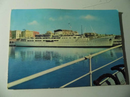 Cartolina Viaggiata "CIVITAVECCHIA Il Porto - Motonave CALABRIA Per La Sardegna" 1969 - Ferries