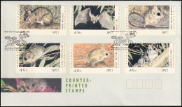 AUSTRALIEN 1993 Mi-Nr. ATM 27-32 Automatenmarken NPC1 FDC - Automatenmarken [ATM]