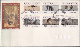 AUSTRALIEN 1995 Mi-Nr. ATM 40-45 Automatenmarken BTH ST HBT FDC - Automatenmarken [ATM]