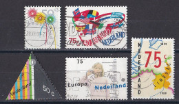 Pays Bas - 1980 - 1989  ( Béatrix )   Y&T  N °  1326  1330  1335  1340  1344  Oblitéré - Used Stamps