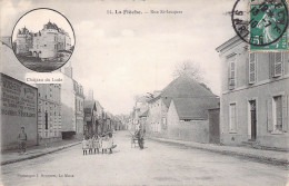 France - La Fleche - Rue Saint Jacques - Chateau De Lude - Animé - Bouveret - Carte Postale Ancienne - La Fleche