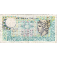 Italie, 500 Lire, KM:95, TB - 500 Liras