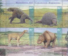 Argentina Block73 (complete Issue) Unmounted Mint / Never Hinged 2001 Prehistoric Animals Argentiniens - Nuevos