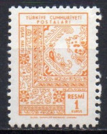 TURQUIE N° Serv 99 ** Y&T 1966 Tapisserie - Dienstmarken