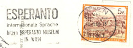 516  Musée Esperanto: Flamme D'Autriche  -  Esperanto Museum Vienna, Austria. Slogan Cancel - Esperanto