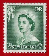 New Zealand. Nueva Zelanda. 1953. Definitive. 2 D Queen Elisabeth II - Ungebraucht