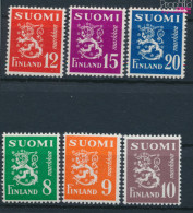 Finnland 378-383 (kompl.Ausg.) Postfrisch 1950 Freimarken: Wappenlöwe (10221522 - Neufs