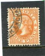 AUSTRALIA/VICTORIA - 1905  3d  ORANGE BROWN  PERF 12 1/2  FINE  USED  SG 420 - Oblitérés