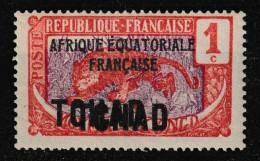 TCHAD : 1922 . N°19b (YVERT) . DOUBLE SURCH . ** . TB - Unused Stamps