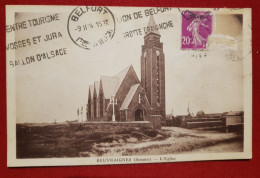 CPA Abîmée  -  Beuvraignes  -(Somme) - L'église - Beuvraignes