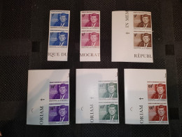 République Du Congo - 567/572 - En Paire - Kennedy - Non Dentelé - Ongetand - Imperforated - 1964 - MNH - Nuevas/fijasellos