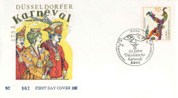 819  Carnaval Düsseldorf: Env. Premier Jour D'Allemagne, 2000 - Carnival FDC From Germany - Carnaval