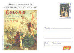 819  Colomb, Découverte De America: PAP Roumanie, 2006 - Columbus Postal Stationery Cover. Colón Colombo Ship - Christophe Colomb
