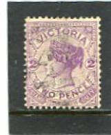 AUSTRALIA/VICTORIA - 1886   2d  LILAC  FINE  USED   SG 298 - Usati