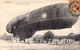 Transport - Dirigeable - Compiègne - La Saucisse Du Régiment D'aérostiers - La Rentrée  - Carte Postale Ancienne - Zeppeline