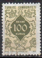 TURQUIE N° Serv 127 O Y&T 1972 Arabesques - Dienstzegels