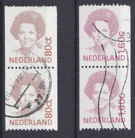 Pays Bas -  1980 - 89   Béatrix   Y&T  N °  1380 Ca  1380 Fa  Double Oblitéré - Used Stamps