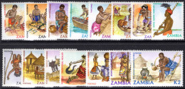 Zambia 1981-83 Native Crafts Unmounted Mint. - Zambie (1965-...)