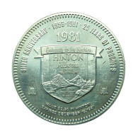 Canada Coin Token $2.50 Hinton Alberta 1981 25th Anniversary 00574 - Autres & Non Classés