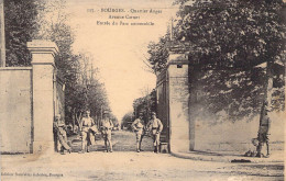 France  - Bourges - Quartier Auger - Avenue Carnot - Entrée Du Parc Automobile - Soldats  - Carte Postale Ancienne - Bourges