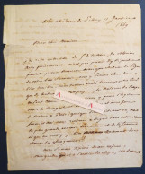 ● L.A.S 1849 Alexandre De SEGUR - Château De Sillery (Epinay Sur Orge ?) - Armée Des Alpes - Lettre Autographe - Politico E Militare