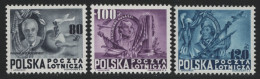 Polen 1948 - Mi-Nr. 515-517 ** - MNH - Verfassung Der USA (I) - Neufs