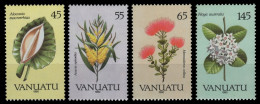 Vanuatu 1990 - Mi-Nr. 830-833 ** - MNH - Blumen / Flowers - Vanuatu (1980-...)