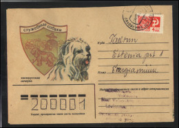 RUSSIA USSR Stationery USED ESTONIA  AMBL 1245 LAULASMAA Dogs South Russian Shepherd - Unclassified