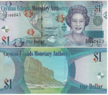 CAYMAN 1 Dollar   P38e    Dated 2018     ( Queen Elizabeth II  -  Rocky Cliff "The Bluff"  At Back ) - Kaaimaneilanden