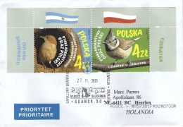 Poland 2023 Gdansk Joint Issue Argentina Bird Rufous Hornero Furnarius Rufus Crested Tit Lophophanes Cristatus Cover - Emissions Communes