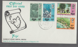 1970 FIJI FDC CLOSED LEPRODY HOSPITAL MOKOGAI+4 Stamps-F257 - Fidji (1970-...)