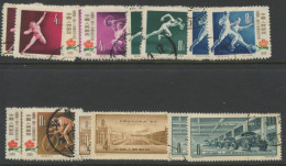 CHINA PRC - 1957 Two (2) Sets Of Set C39, C40.  Used Or CTO. Some With Hinge. - Used Stamps