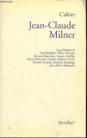 Cahier Jean-Claude Milner. - Marandin Jean-Marie (sous La Directe De) - 2000 - Non Classés