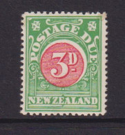 NEW ZEALAND  - 1902 Postage Due 3d Hinged Mint - Strafport