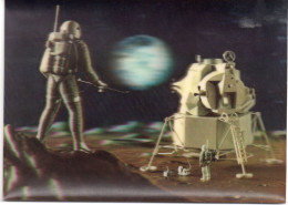 CPSM - CARTE STEREOSCOPIQUE - 3D - VISIORELIEF - LUNAR MODULE - MODULE LUNAIRE - CONQUETE DE LA LUNE - Cartoline Stereoscopiche