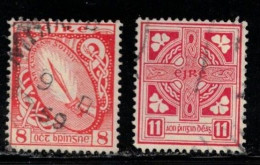 IRELAND Scott # 137-8 Used - Sword Of Light & Celtic Cross A - Used Stamps