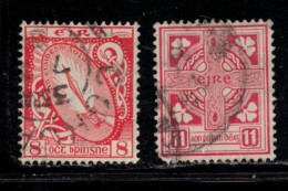 IRELAND Scott # 137-8 Used - Sword Of Light & Celtic Cross B - Oblitérés