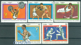 1970 Fencing,Boxing,Weight Lifting,gym Pommel Horse,Sport Games,CUBA,1568,MNH - Esgrima