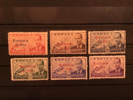 Ifni 1950 Air Overprinted SG 60-5 Yv 34-9 ED 59-64 - Ifni