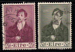 IRELAND Scott # 145-6 Used - Thomas Moore A - Used Stamps