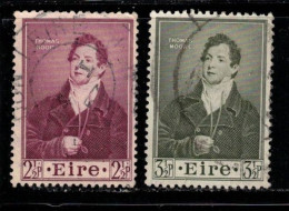 IRELAND Scott # 145-6 Used - Thomas Moore C - Used Stamps