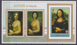 1970	Ajman	560/B192b	Artist / Leonardo Da Vinci	20,00 € - Madonne