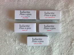 R.Ricci - Juliette Has A Gun, Lot De 5 échantillons Différents - Parfumproben - Phiolen