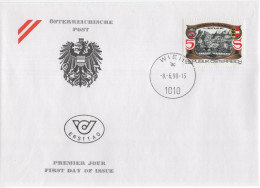 Austria Osterreich 1990 FDC 750 Jahre Oberdrauburg, Canceled In Wien - FDC